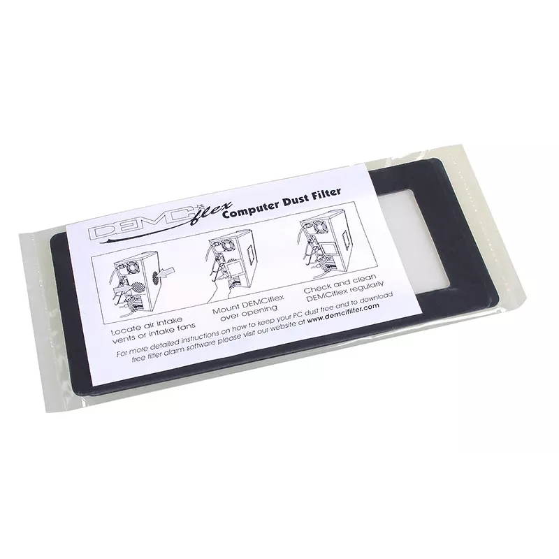 DEMCiflex DF0526 filtro antipolvo 2x40 mm, cuadrado, negro/blanco