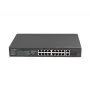 Lanberg RSFE-16P-2C-150 switch PoE+ no gestionable, 16x 10/100 PoE+, 2x combo Gigabit, 150 W, rack 1U