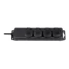 Base de enchufe de alargador Brennenstuhl IP44 4 tomas negro 2,0 m H07RN-F 3G1,5 - Alargador - AC 230 V - Tomas de salida: 4 - 2 m (1159960)
