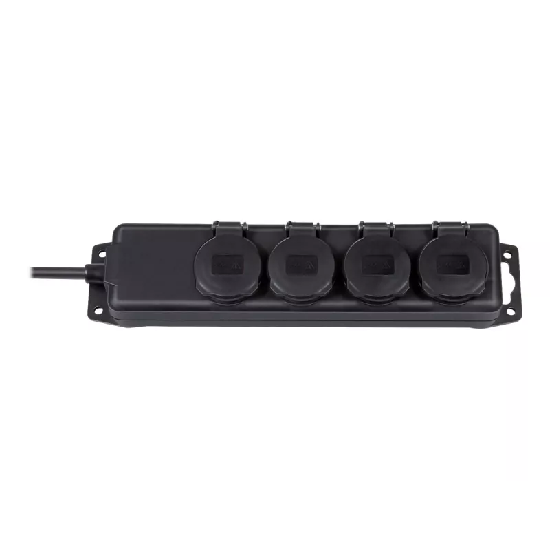 Base de enchufe de alargador Brennenstuhl IP44 4 tomas negro 2,0 m H07RN-F 3G1,5 - Alargador - AC 230 V - Tomas de salida: 4 - 2 m (1159960)