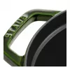 Staub La Cocotte 33 cm olla de asar ovalada de hierro fundido, verde albahaca