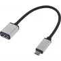Renkforce RF-4888284 cable USB 0,15 m 3.2 Gen 1 (3.1 Gen 1) USB-C USB-A negro - plateado (RF-4888284)
