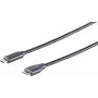 Cable USB S/CONN 77142-1.8 USB 3.2 Gen 1 1 m USB C USB A negro