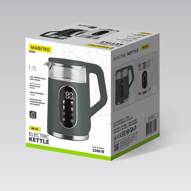 Hervidor Maestro MR-023-Verde 1,7 L 2220 W