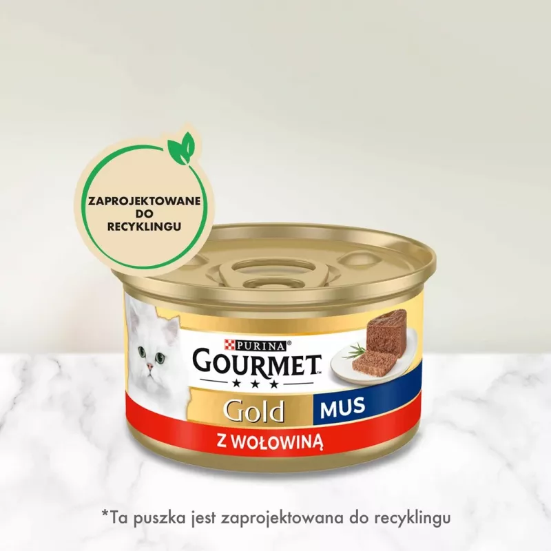 GOURMET Gold Ternera – Alimento húmedo para gatos – 85 g