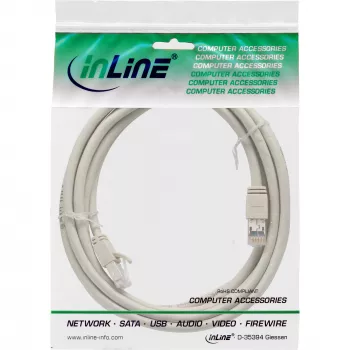 Cable de parcheo InLine S/FTP PiMF Cat.6 certificado gris 2m