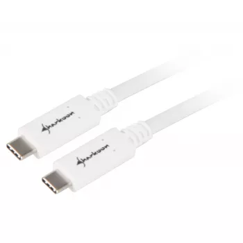 Cable USB Sharkoon USB 3.2 Gen 1 0,5 m blanco
