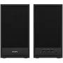Altavoces multimedia SVEN SPS-702 (estéreo, 40W, 40Hz-22Hz, piel negra)