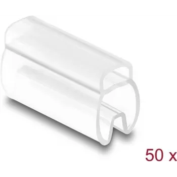 Delock marcador de cables para diámetro de cable 4 - 7 mm 50 piezas transparente (80951)