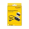 Disipador DELOCK 18460 para SSD M.2 2280 — aluminio/cobre, RGB 5V, negro