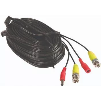 Yale cable HD BNC 18m cable coaxial negro conector macho BNC