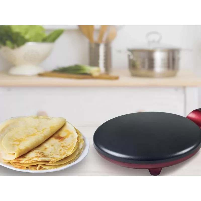 Crepera Beper BT.710Y — máquina eléctrica para crepes, placa antiadherente