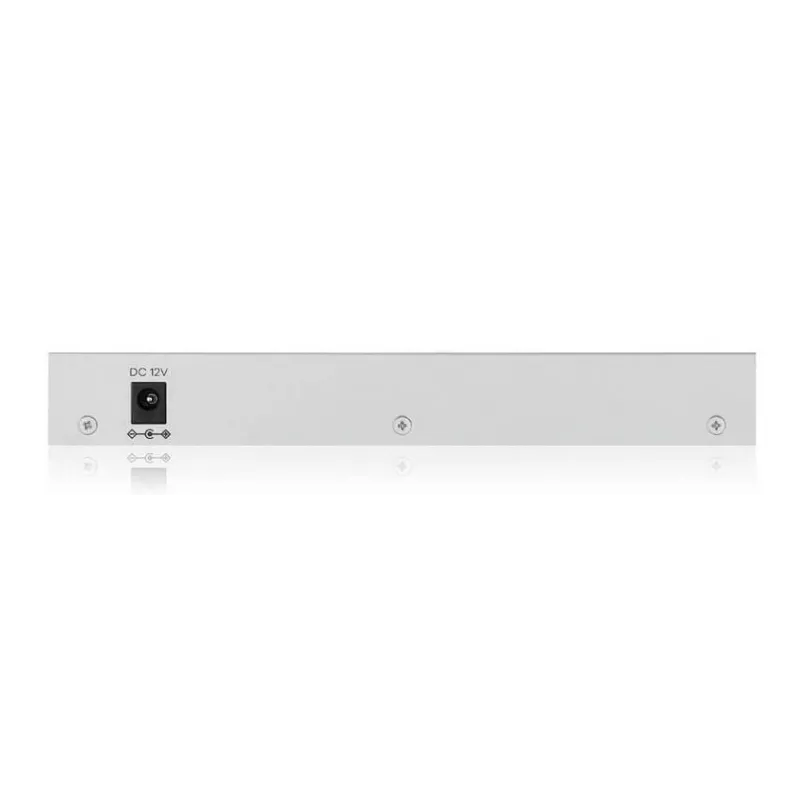 Switch gestionado L2 Gigabit Zyxel GS1200-10v3 — 8x Gigabit (10/100/1000), 20 Gbps, MAC 4000, sobremesa, gris