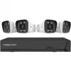 Foscam FNA108E-B4-2T Sistema de videovigilancia Blanco 4x cámara PoE Bullet 4K, 1x NVR 8 canales