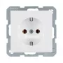 Toma de corriente tipo F berker 47436089, 16 A, 250 V, blanco, carcasa de duroplástico