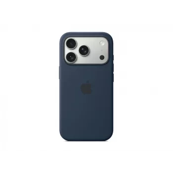 Funda de silicona Apple iPhone 17 Pro MagSafe Midnight Cover azul oscuro