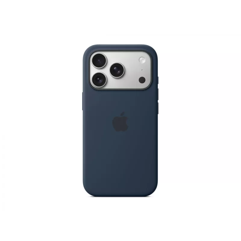 Funda de silicona Apple iPhone 17 Pro MagSafe Midnight Cover azul oscuro