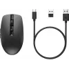 HP 710 Ratón inalámbrico silencioso recargable, ambidiestro, RF Wireless + Bluetooth, 3000 DPI, negro