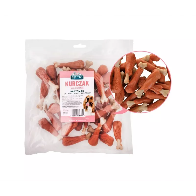 Muslos de pollo PETITTO - snacks para perros - 500 g