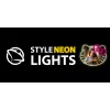 Luz LED de neón para espejo MANTA MASNL129WH — gato con lazo, acento de neón decorativo