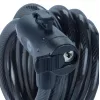 Cerradura para bicicleta de acero de 12 mm con llave - YCK0/12/200/2 negro