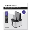 Qoltec 50309 base de acoplamiento HDD SSD 2.5 3.5 | SATA III | USB 3.0 | Super Speed 5 Gb/s | con función de clonación