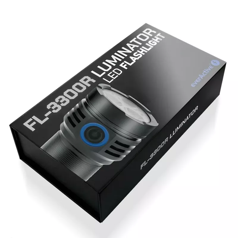Linterna LED everActive LUMINATO R FL-3300R – 3300 lúmenes, recargable