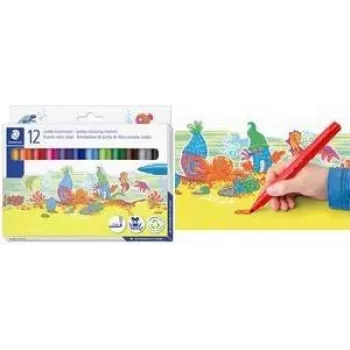 Rotuladores Staedtler Noris Jumbo set de 12 piezas — rotuladores para niños, modelo 340 C12
