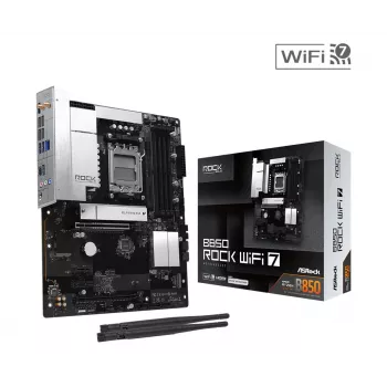 Placa base ASRock B850 Rock WiFi 7, socket AMD AM5, ATX, DDR5, Wi-Fi 7