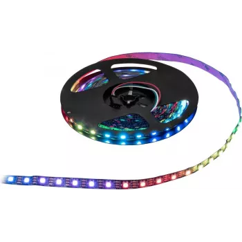 Tira LED pixel EUROLITE 50530210 2,5 m RGB 5 V – tira LED direccionable, longitud 2,5 m, alimentación 5 V, RGB