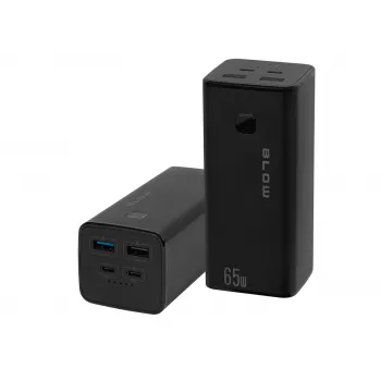 Powerbank portátil BLOW PB20G 20000mAh PD 65W, entrada/salida USB-C, 2 salidas USB-A, negro