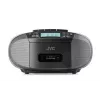 Reproductor de radio JVC RC-E444B negro con reproductor de CD y sintonizador FM