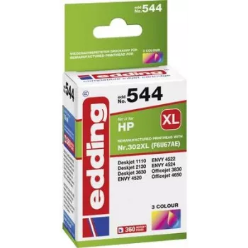 Cartucho de tinta Edding EDD-544 1 unidad compatible alto rendimiento (XL) cian - magenta - amarillo (18-544)