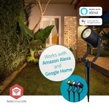 Iluminación exterior Nedis ZBLOS10RGBW3 Baliza de suelo exterior LED 9 W G