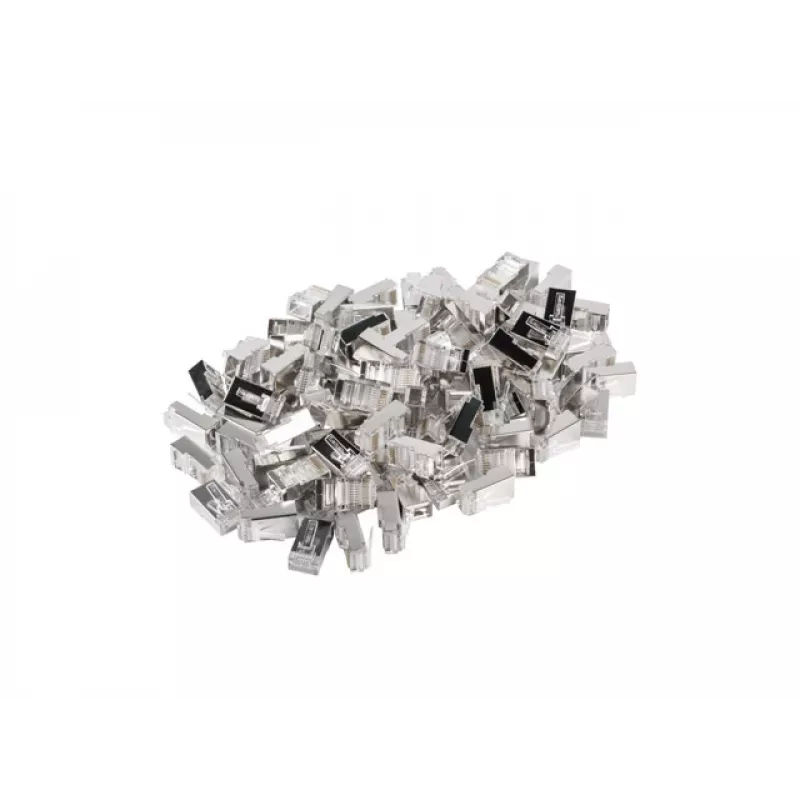 Lanberg PLS-5000 conector de cable RJ-45 acero inoxidable - transparente (PLS-5000)