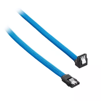 Cable CableMod ModMesh - SATA - Serial ATA 150/300/600 - SATA (H) acodado a SATA (H) - 60cm - azul claro (CM-CAB-RSAT-N60KLB-R)