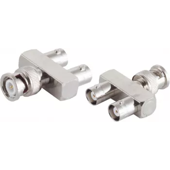Adaptador ShiverPeaks 98820-2 cable en Y de vídeo/audio 1 conector macho BNC a 2 conectores hembra BNC
