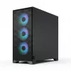 Caja de PC semitorre Fractal Design Pop 2 Air negra sólida — compatible con ATX, 3 ventiladores frontales de 120 mm, bahías de 2,5/3,5