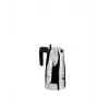 Cafetera espresso Alessi MT18/3 Ossidiana, acero inoxidable, aluminio, 3,5 x 18,5 x 40,5 cm