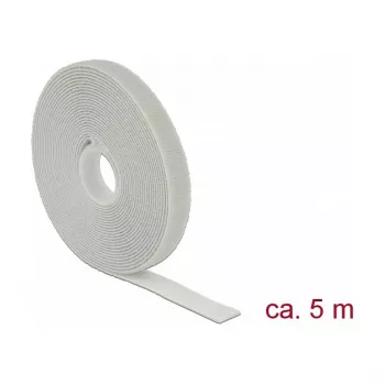 Cinta de velcro DELOCK 18276, gris, 13 mm x 5 m, 1 unidad