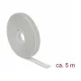 Cinta de velcro DELOCK 18276, gris, 13 mm x 5 m, 1 unidad