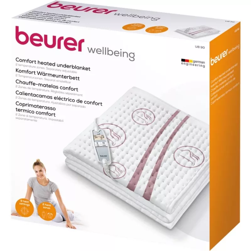 Beurer UB 90 calientacamas, 80 x 150 cm, blanco