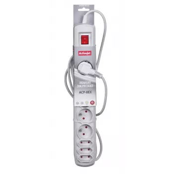 Activejet APN-8G/1,5M-GR regleta con cable