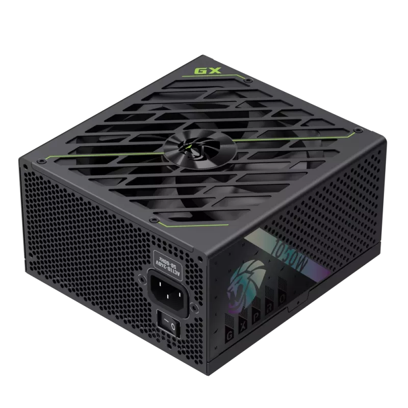 Fuente de alimentación Gamemax, 80 PLUS, Gold | GX PRO 1050G | 1050 W | totalmente modular