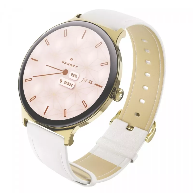Smartwatch Garett Verona 2 Gold Steel con Bluetooth y medidor de frecuencia cardíaca