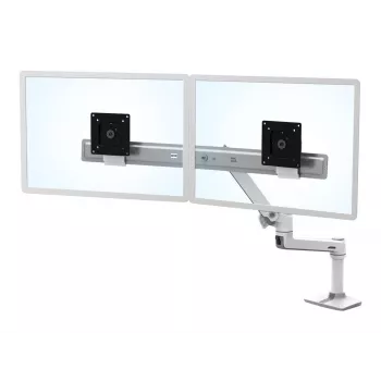 Soporte de mesa Ergotron LX Series Dual Direct Arm 63,5 cm (25 pulgadas) blanco