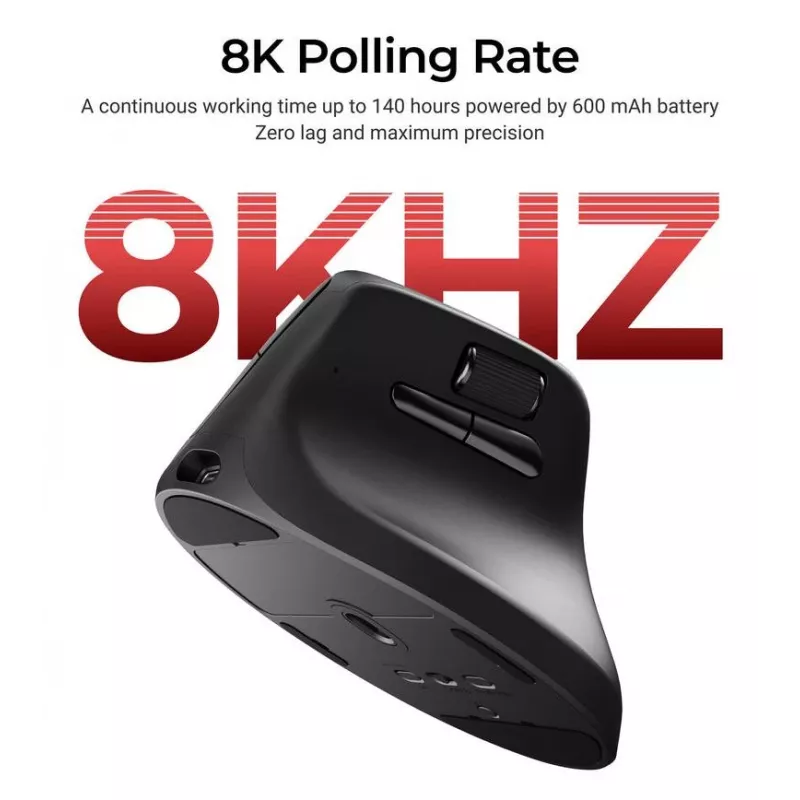 Ratón mecánico Keychron M5 8K negro (M5-A23)