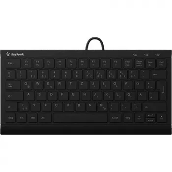 KeySonic KSK-5011ELC (DE) Teclado Home USB QWERTZ Alemán Negro