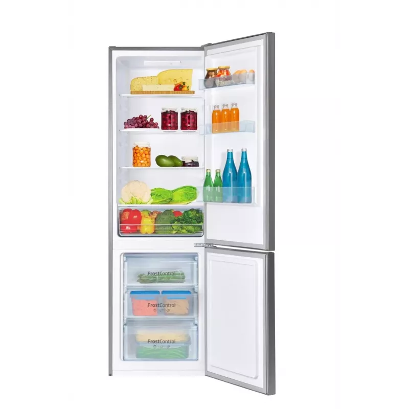 Frigorífico-congelador AMICA FK2525.4UNTX(E) independiente 250L, plata, congelador abajo, R600a