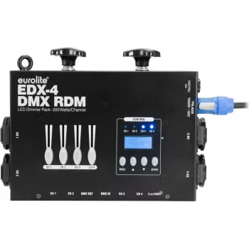 Pack de dimmer LED DMX RDM EUROLITE EDX-4 de 4 canales 10 A